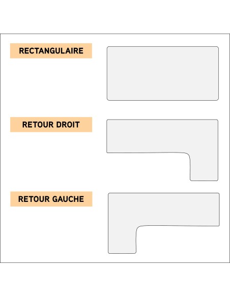 Plateau de bureau Wings - formats