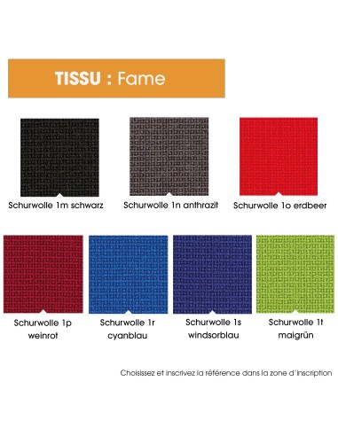 Fauteuil ergonomique Moizi 18 tissu fame