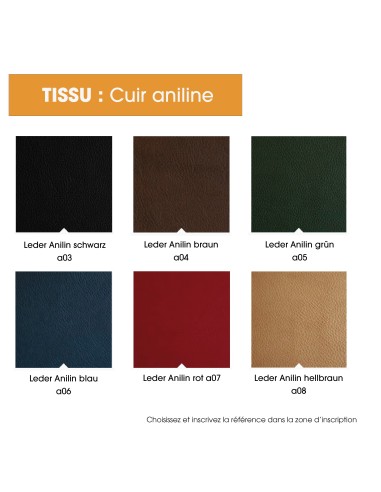 Fauteuil ergonomique Moizi 18 cuir aniline