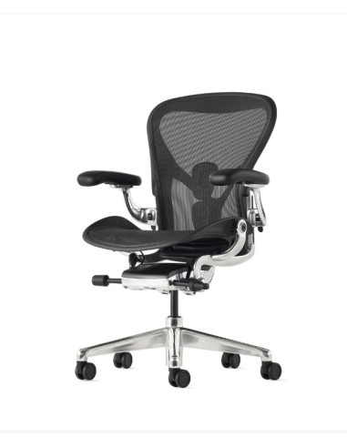 Siège Herman Miller Aeron Onyx alu/poli livraison rapide - toutes options