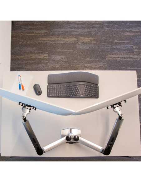 Bras ergonomique support écran Ergotron LX Dual Side-by-Side