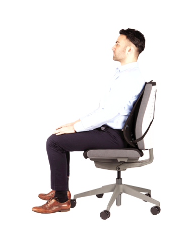 Support dorsal ergonomique en maille...