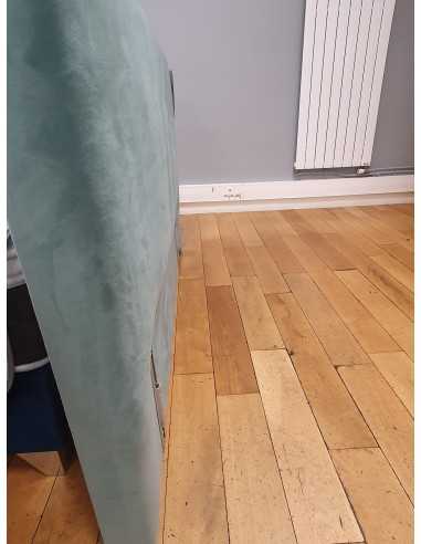 Tête de lit velours vert clair...