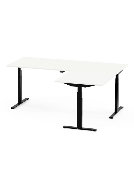 Bureau ergonomique assis-debout d’angle Adjust 3 Pieds