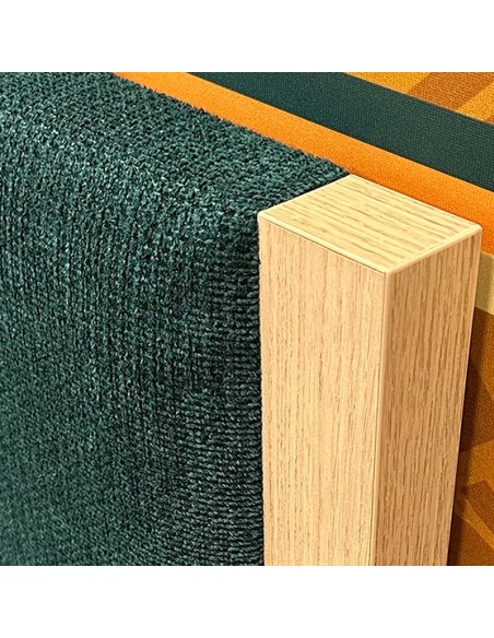 Tête de Lit bois et tissu Signature de Dunlopillo