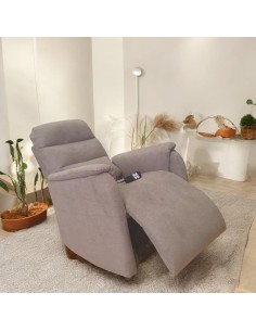 fauteuil relax avec moteur releveur uiton taupe 2