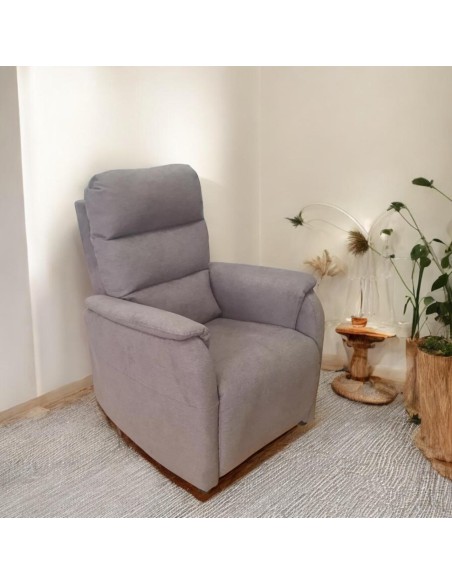 fauteuil relax avec moteur releveur uiton taupe