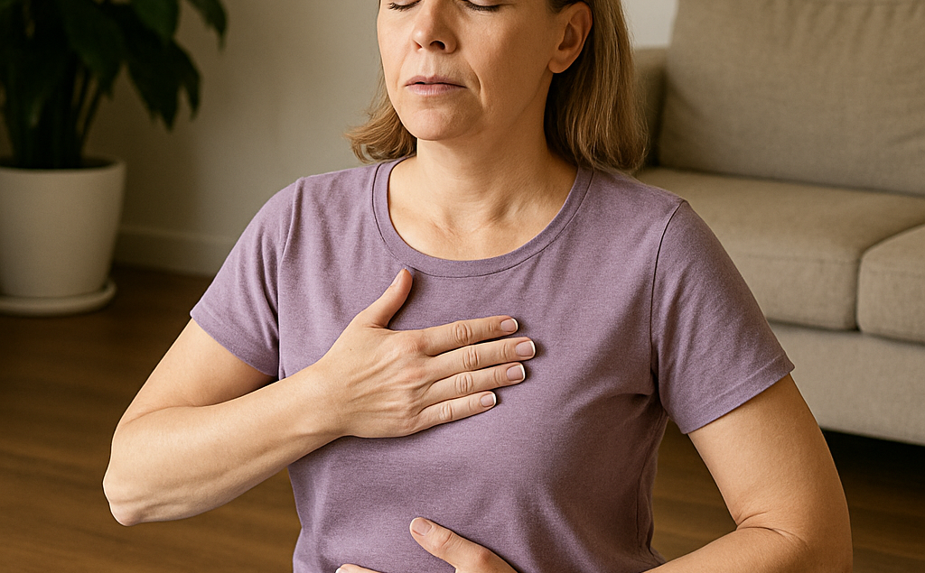 Respiration et mal de dos - Image générée par IA