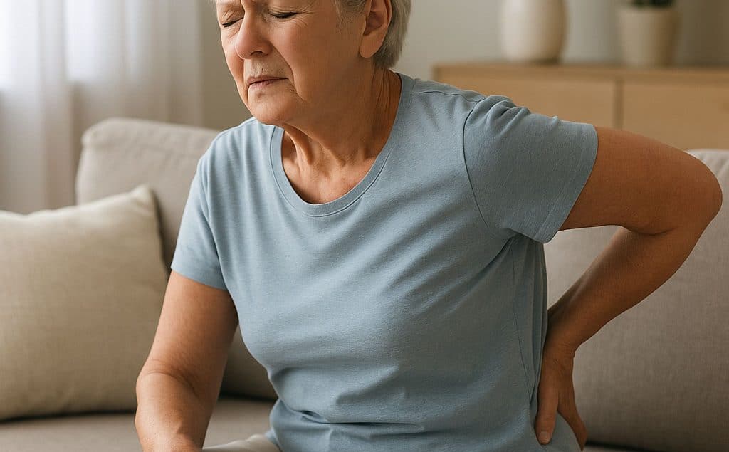 Mal de dos chez les seniors : conseils pour préserver la mobilité - Image générée par IA
