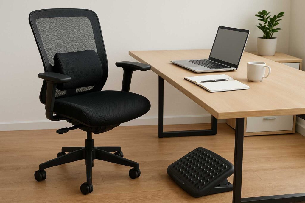 Les accessoires ergonomiques incontournables pour votre bureau - Image générée par IA