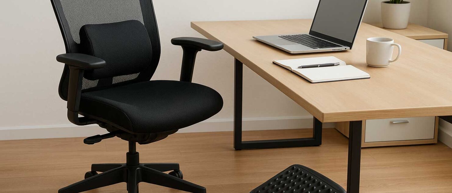 Les accessoires ergonomiques incontournables pour votre bureau - Image générée par IA
