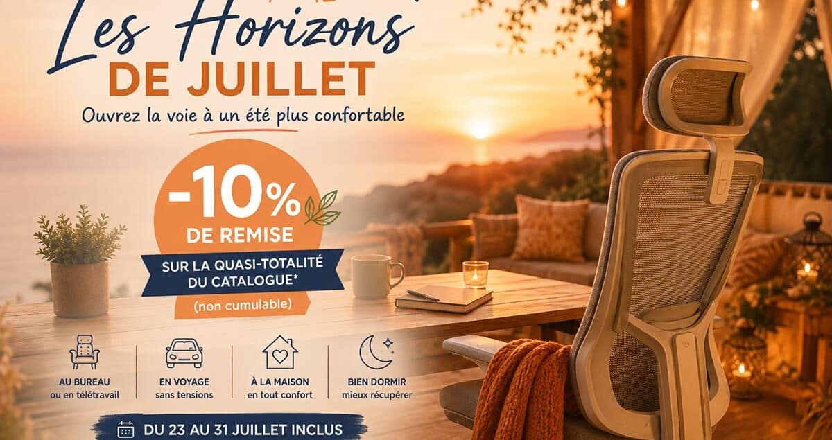 Les Horizons de Juillet : ouvrez la voie à un été plus confortable - -10% sur la boutique