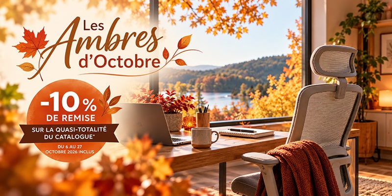 Les Ambres d’Octobre : le confort se pare de couleurs chaleureuses - 10% de remise