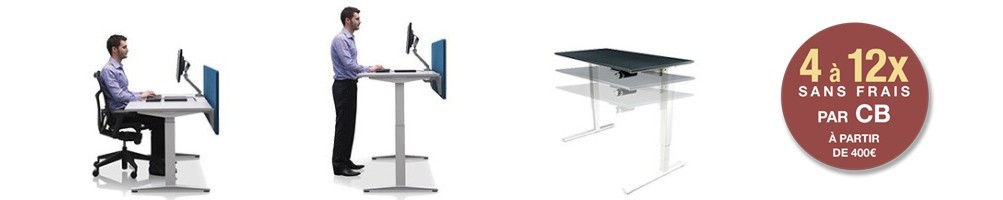 Table de Lit a Roulette,Bureau Debout Mobile réglable en Hauteur