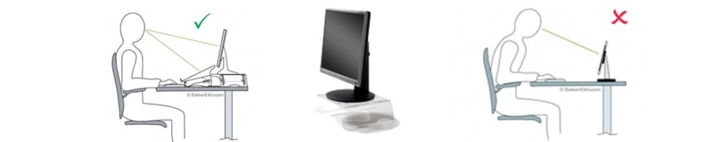 Réhausseur de moniteur ergonomique