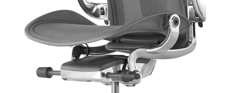 gros Plan Mécanisme nouvel Aeron Alu gros Plan Mécanisme nouvel Aeron Alu